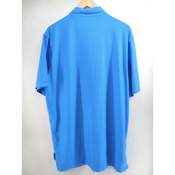 Peter Millar Men Summer Comfort Golf Polo Shirt Blue Striped Size Large - Picture 7 of 7